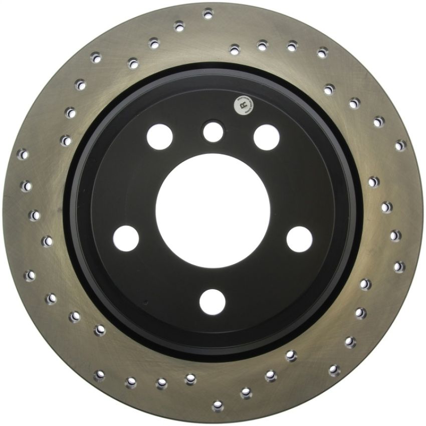 Stoptech 128.34150R Sport Cross Drilled Brake Rotor - Front Left