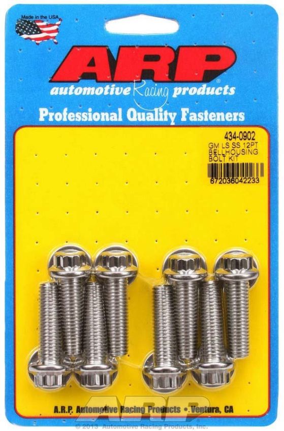 ARP ARP434-0902 Bellhousing Bolt Kit - 12pt. GM LS