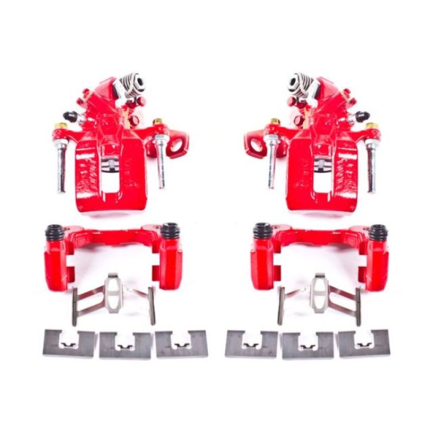 PowerStop S3298 Red Powder Coated Calipers