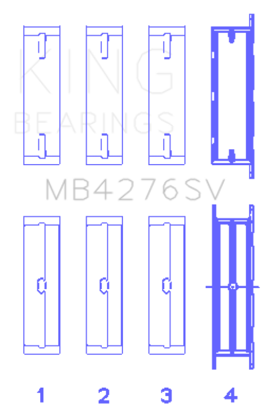 King Land Rover 2.7L TDV6 Sputter Replacement Crankshaft Main Bearings