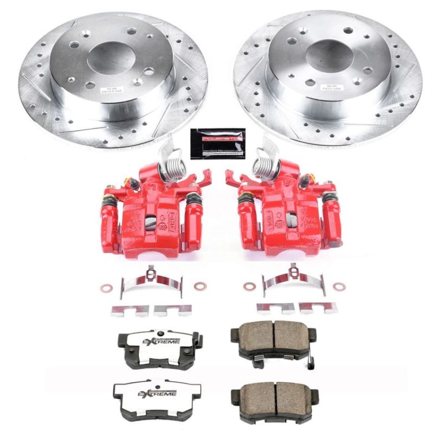 PowerStop KC1244B-26 Power Stop 98-02 Honda Accord Rear Z26 Street Warrior Brake Kit w/Calipers