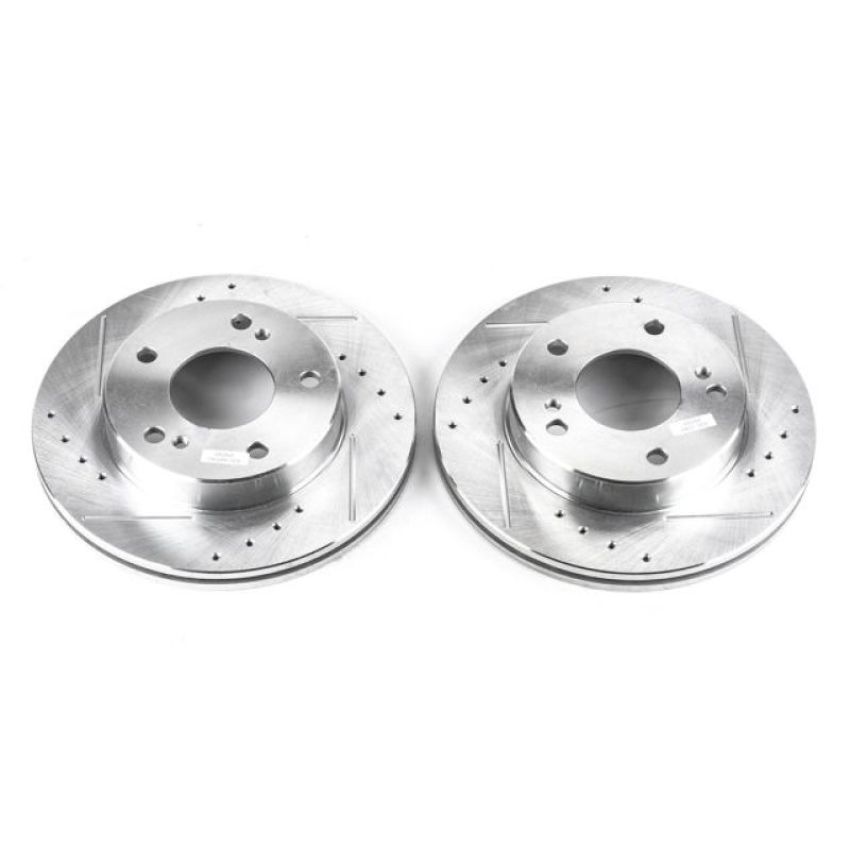 PowerStop JBR559XPR PowerStop Evolution Performance Drilled, Slotted & Plated Brake Rotor Pair