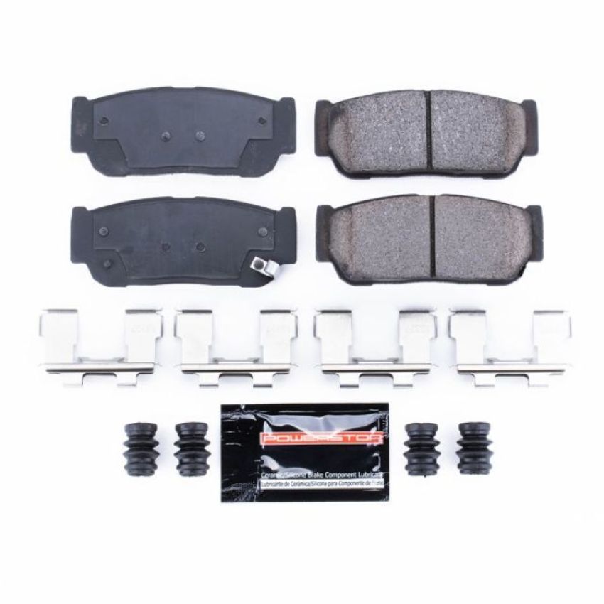 PowerStop Z23-954 PowerStop - Z23 Daily Driver Carbon-Fiber Ceramic Brake Pads with Hardware Kit