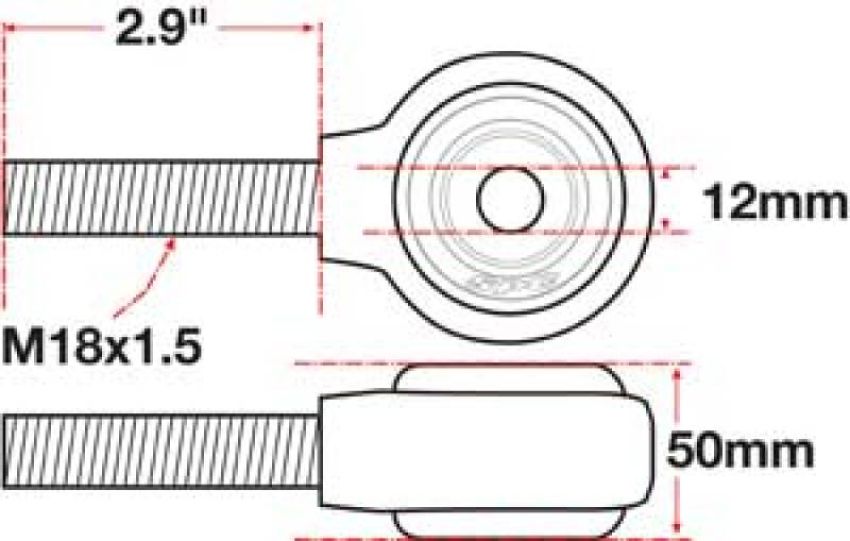 SPECIALTY PRODUCTS COMPANY 15775 XAXIS ROD END BALL JOINT