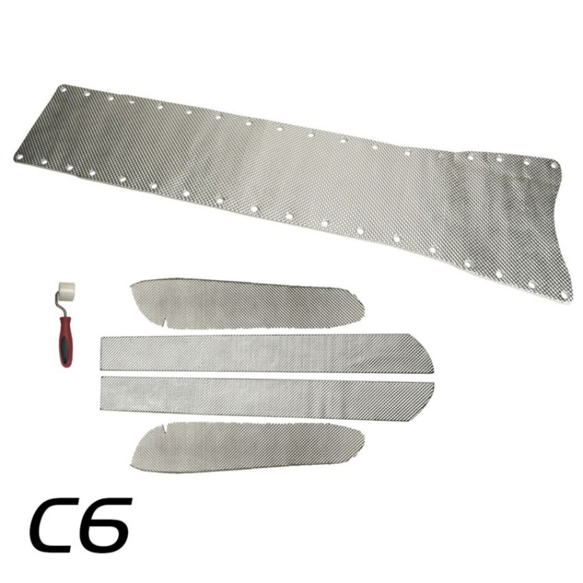 Design Engineering 50532 Transmission Tunnel Shield Kit Chevy Corvette C6 5 Pieces