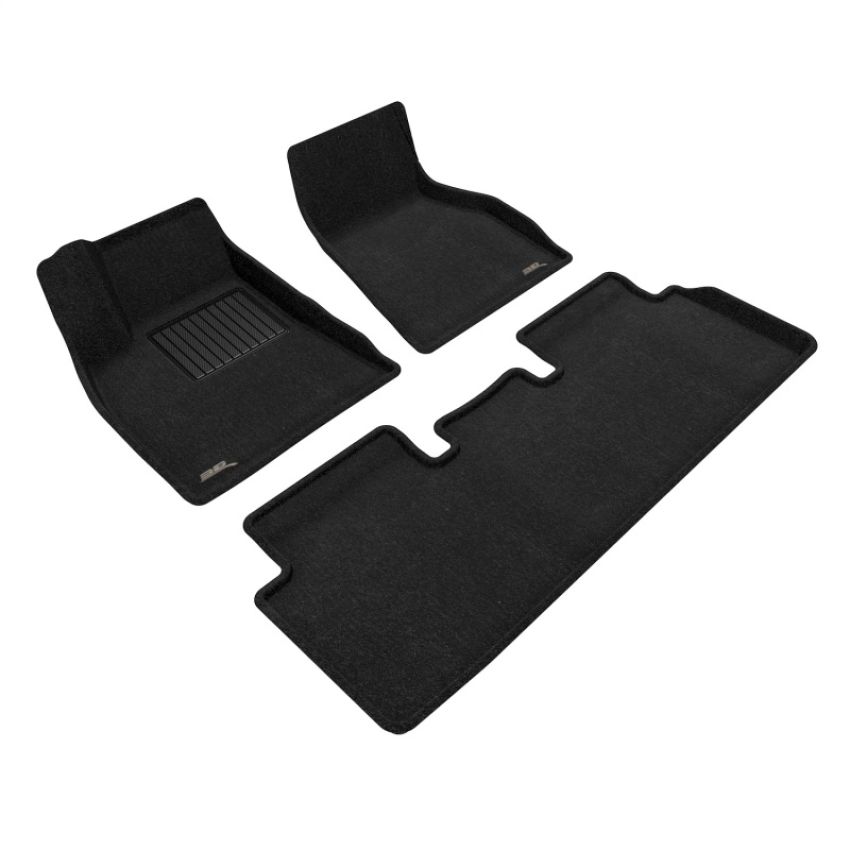 3D MAXpider L1TL02004709 20-21 Tesla Model S Elegant Floor Mat- Black