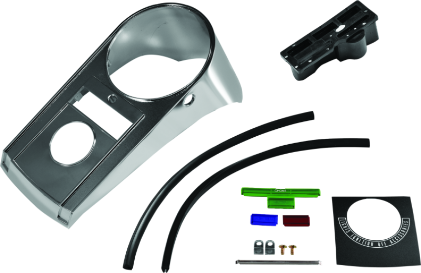Bikers Choice 490243 68-84FL 71-72 FX 80-86 FXWG 84-95 Softail Chrome Cast Dash Replaces H-D 71241-77T 91