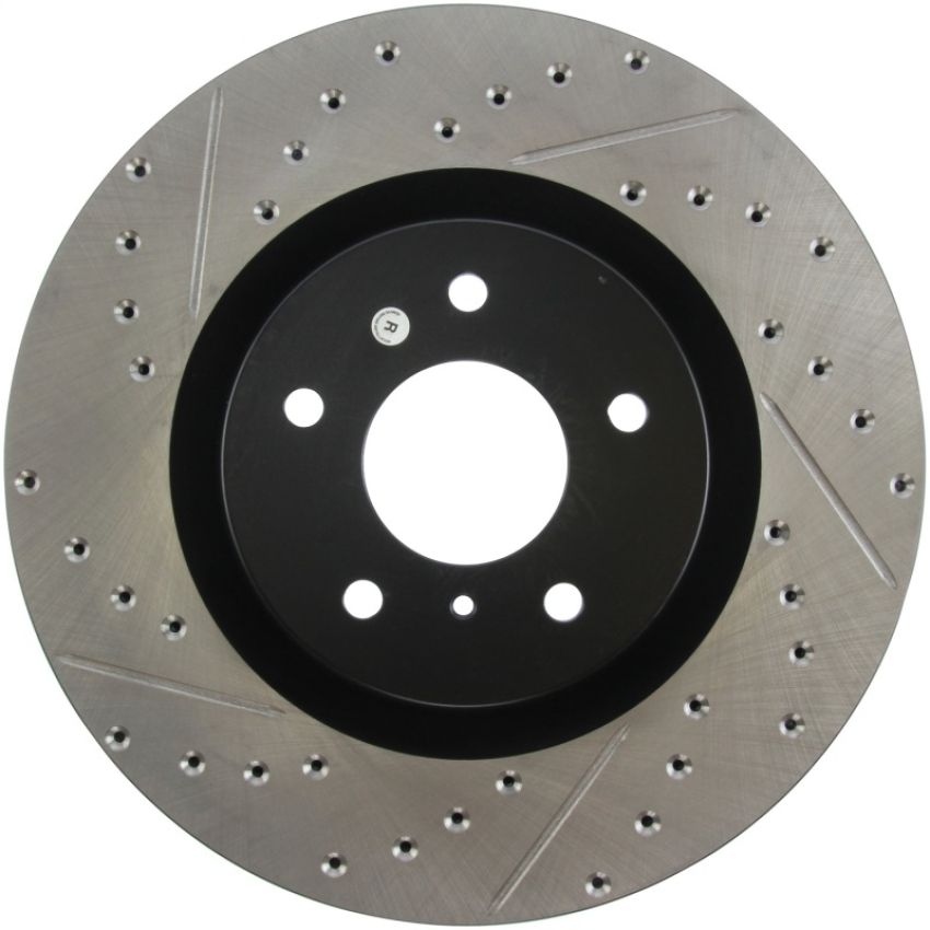 Stoptech 127.42076R Slotted & Drilled Sport Brake Rotor