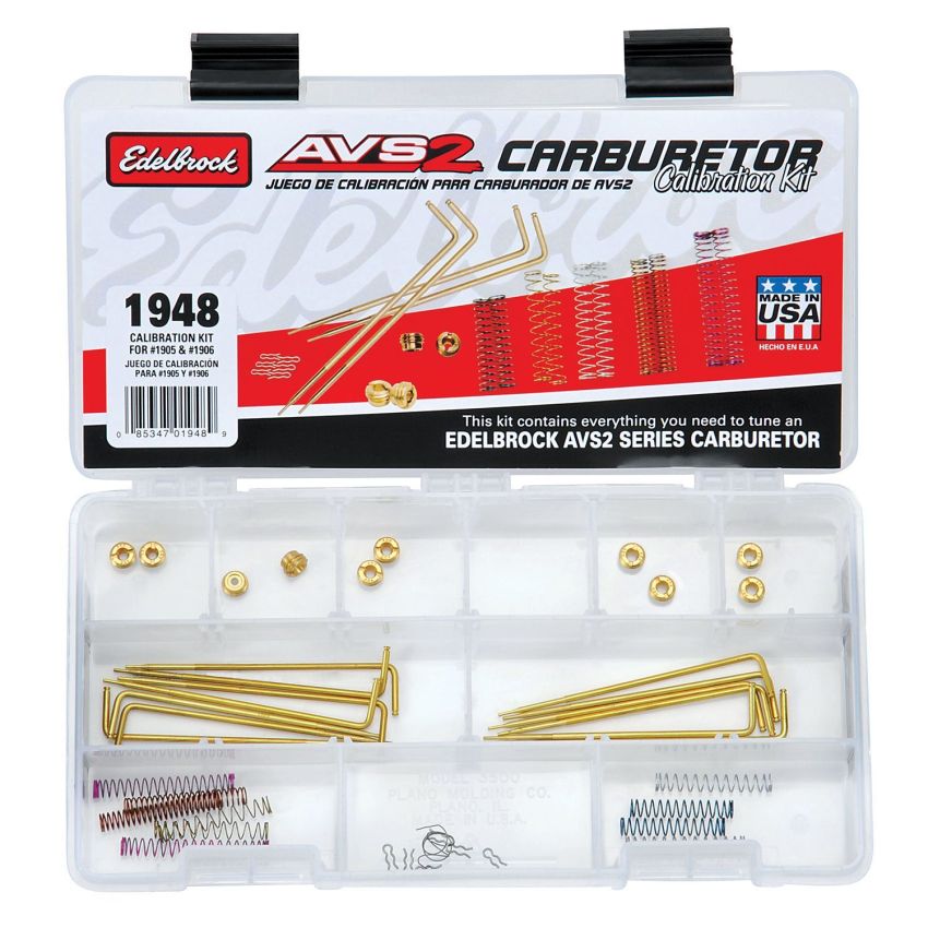 EDELBROCK EDE1948 Calibration Kit  AVS2 650 Series 1905 & 1906