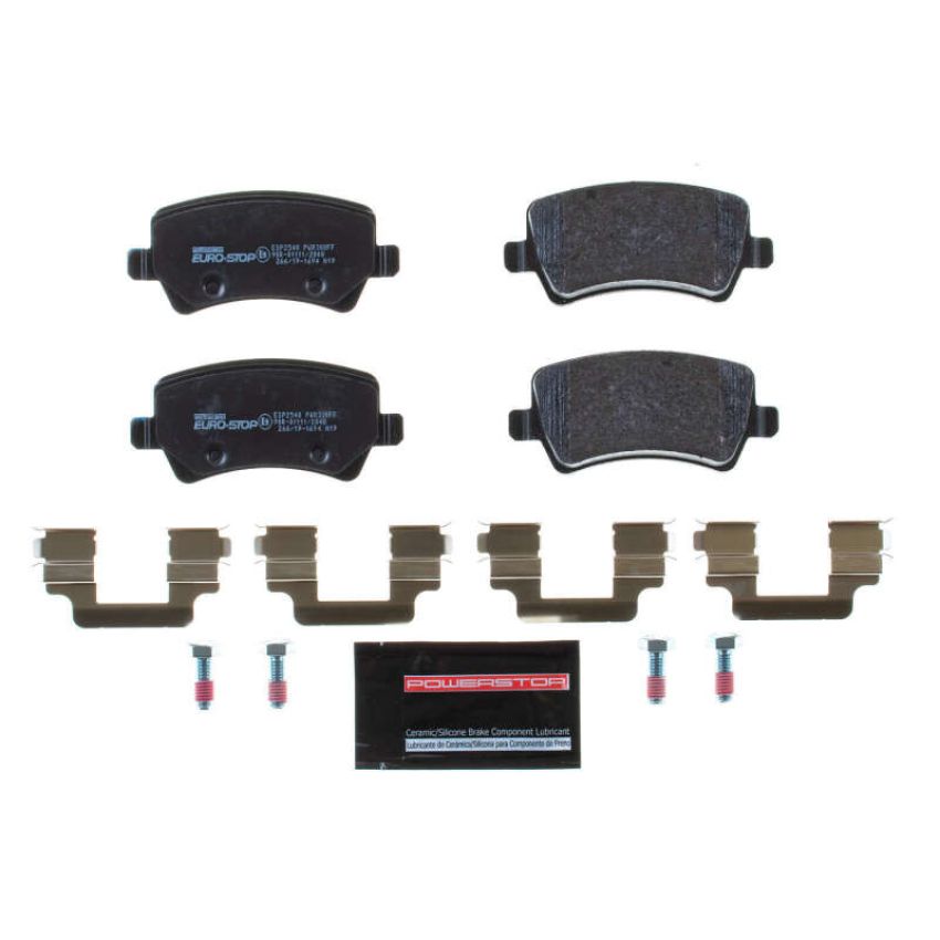 PowerStop ESP2540 EuroStop ECE-R90 Certified Brake Pad Set