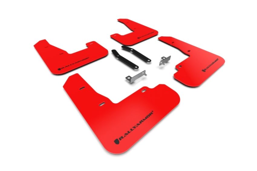 Rally Armor MF59-UR-RD/BLK Red Mud Flap/Black Logo