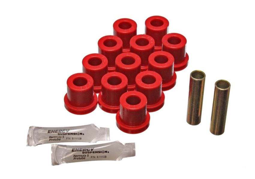 Energy Suspension 3.2118R 55 Chevy Bel Air Red Rear Leaf Spring Bushing Set