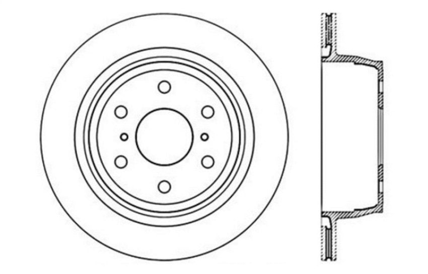 Stoptech 128.66065R Drilled Sport Brake Rotor