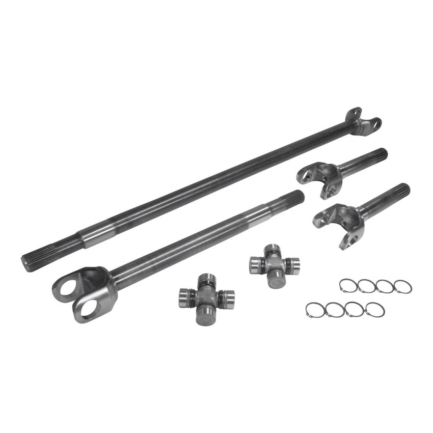 Yukon Gear & Axle YA W24118 Yukon Gear Front 4340 Chrome-Moly Replacement Axle Kit For 79-87 GM 8.5in 1/2 Ton Truck and Blazer