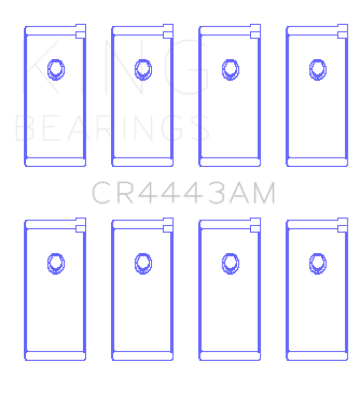 King Engine Bearings CR4443AM0.25 Datsun H-20 (Size +0.25mm) Connecting Rod Bearing Set
