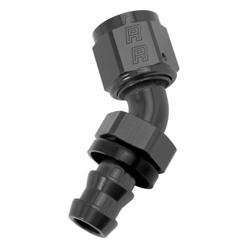 RUSSELL RUS624083 Twist-Lok Hose End #6 45 Deg Black