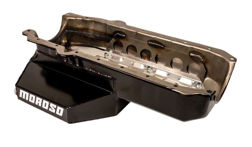 MOROSO MOR21329 SBC CT Wet Sump Oil Pan 7-Qt 1-Piece Rear Main