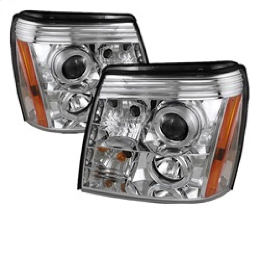 SPYDER 5042279 Projector Headlights - LED Halo - DRL - Chrome