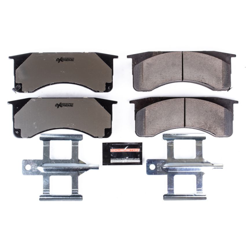 PowerStop Z36-1418 PowerStop - Z36 Truck and SUV Carbon-Fiber Ceramic Brake Pads with Hardware Kit