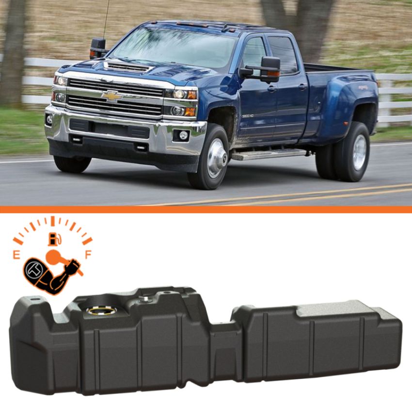 Titan Fuel Tanks 7010317 17-19 GM 2500/3500 Duramax Crew Cab Long Bed 66 Gallon XXL Mid-Ship Fuel Tank