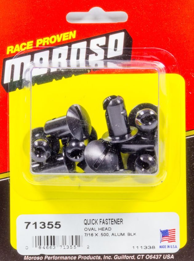 MOROSO MOR71355 Oval Head Quick Fastener 7/16 x .500