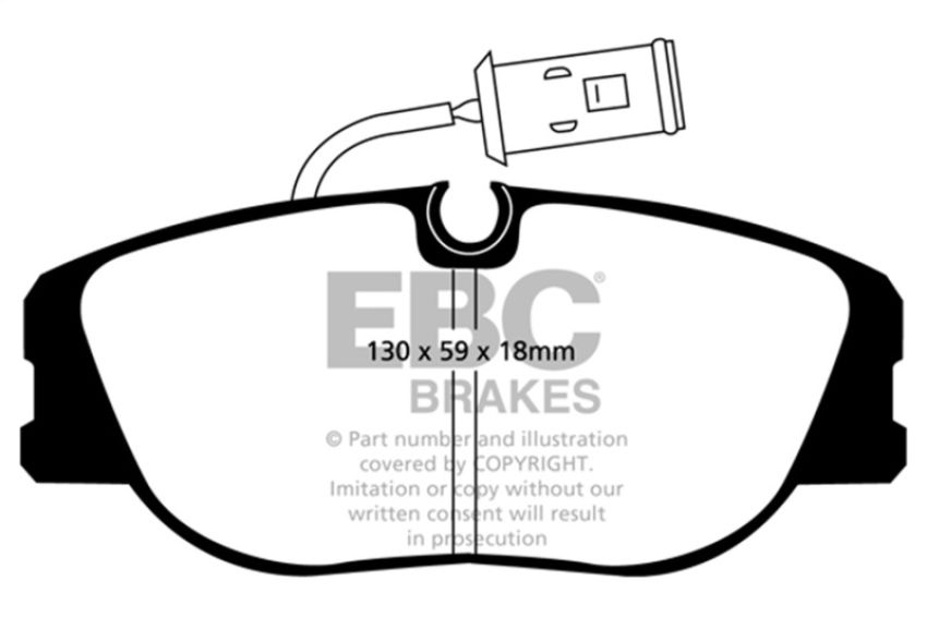 EBC Brakes DP3733/3C Redstuff Ceramic Low Dust Brake Pads