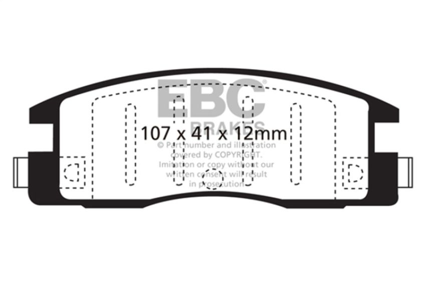 EBC Brakes UD398 Ultimax OEM Replacement Brake Pads