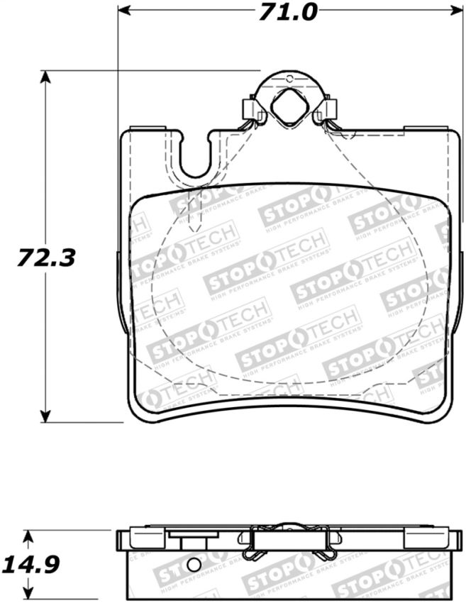 Stoptech 308.08480 Street Brake Pads