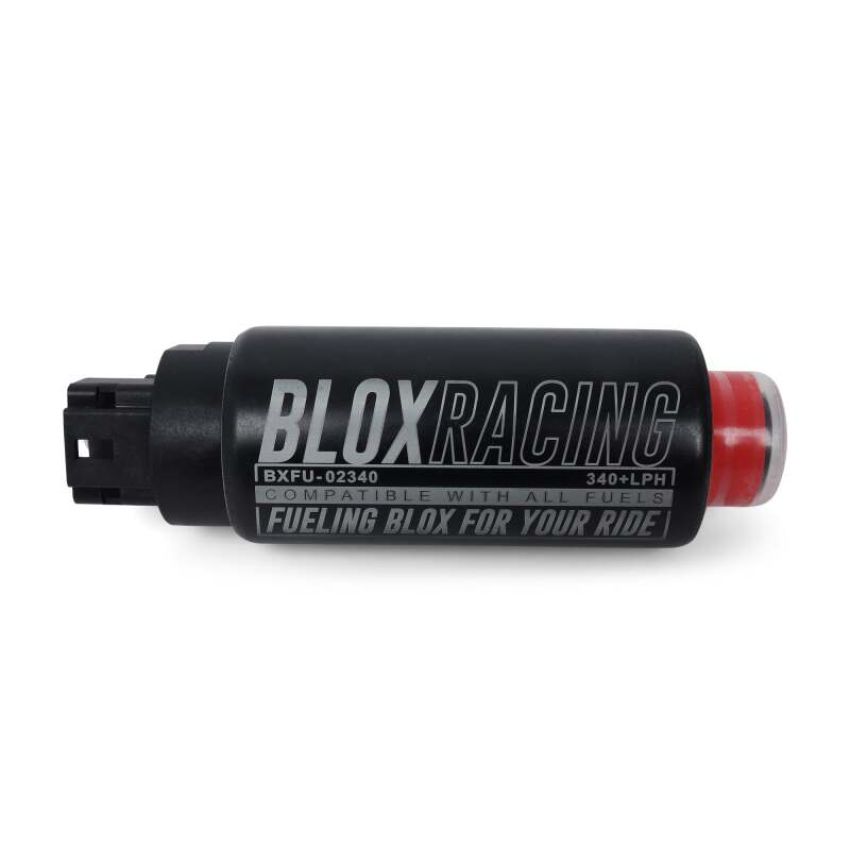 BLOX Racing BXFU-02341-E 320LPH Electric Fuel Pump E85 In-tank - Offset Inlet