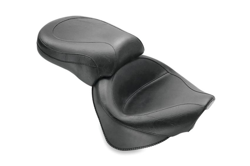 Mustang Motorcycle 75279 Mustang 99-11 Yamaha V-Star 1100 Custom Wide Touring 2PC Seat - Black