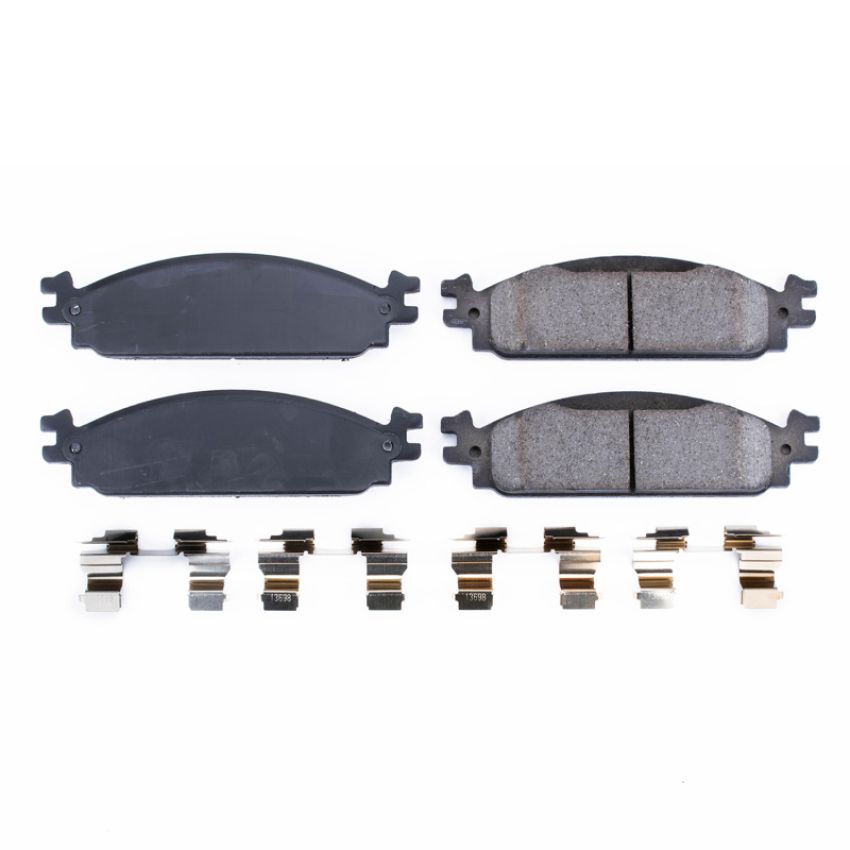 PowerStop 17-1376 PowerStop - Z17 Low-Dust Ceramic Brake Pads with Hardware