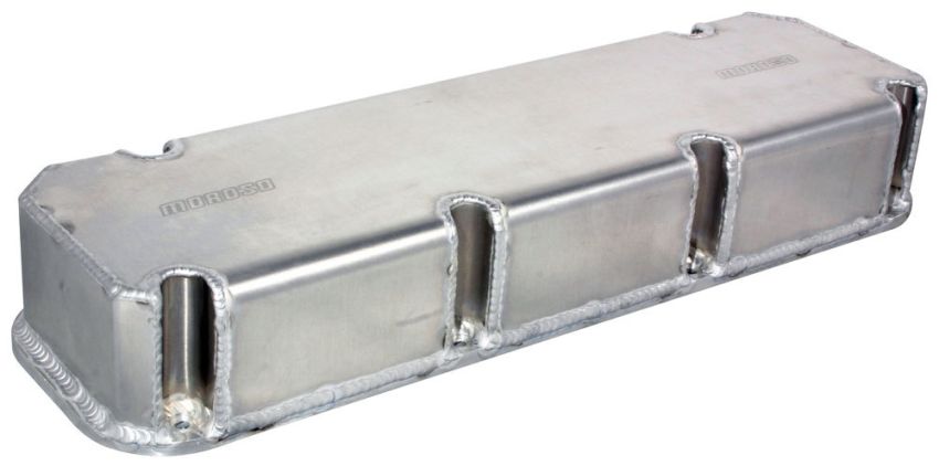 MOROSO MOR68349 BBF Billet Rail Valve Covers - 3.5in Tall