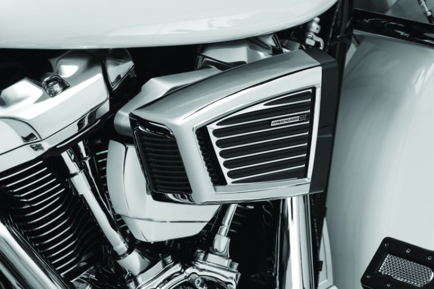 Kuryakyn 9369 Classic Faceplate Hypercharger ES Black & Chrome