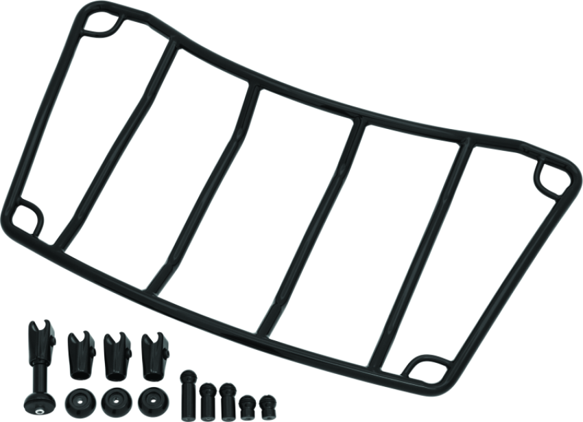 Kuryakyn 7149 Trunk Luggage Rack Adjustable Gloss Black