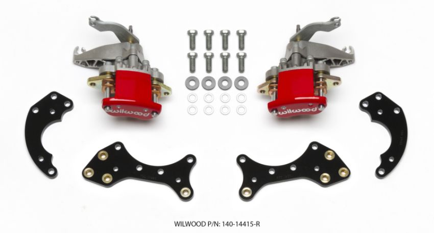 Wilwood 140-14415-R P/S Retrofit Kit w/MC4 P-Brake Forged Dynalite Pro Street 12.19in Rear Kits