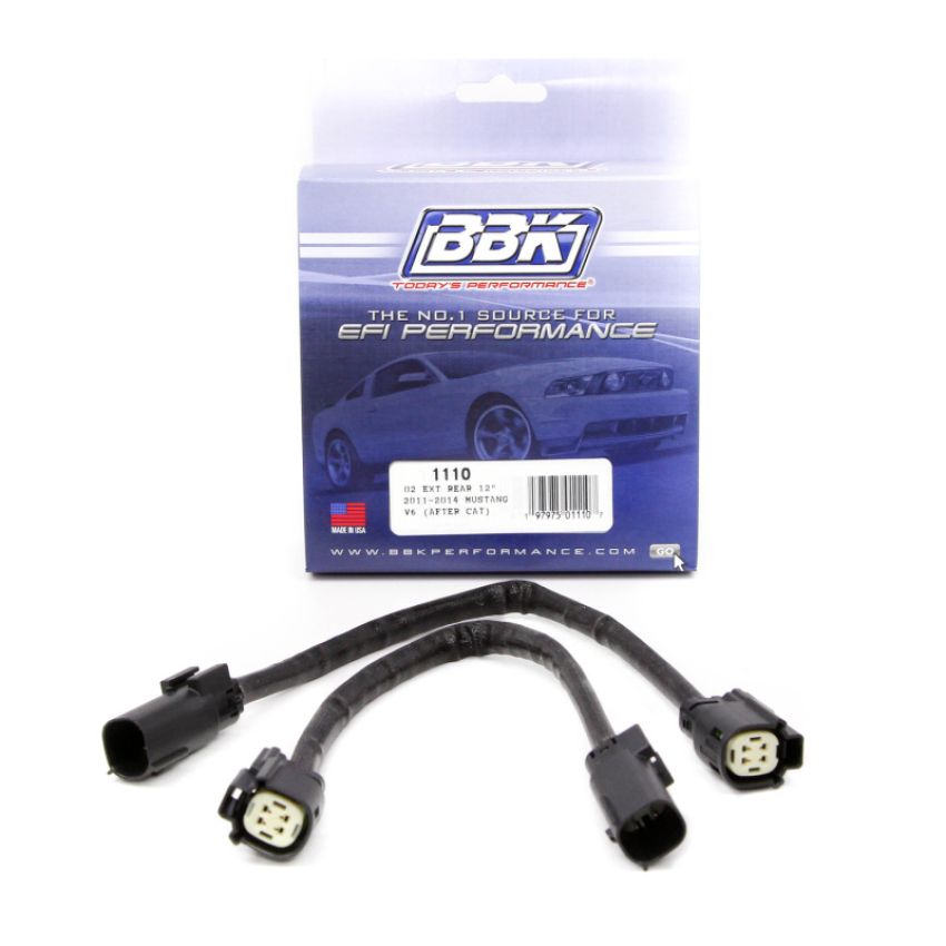 BBK Performance Parts 1110 2011-17 MUSTANG 5.0 & 3.7L REAR O2 EXTENSIONS - 12IN (PAIR)