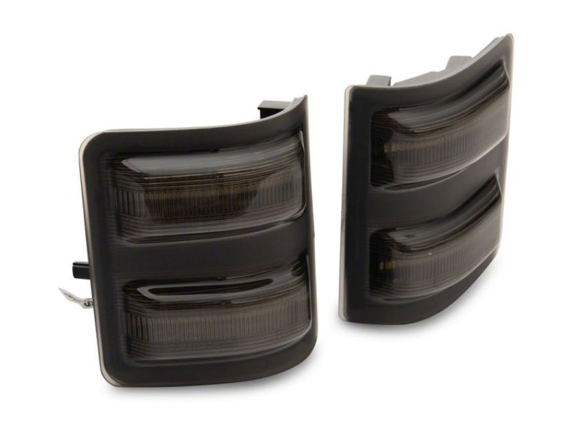 Raxiom SD18249 11-16 Ford F-250/F-350 Super Duty Axial LED SEQL Switchback Side Mirror Marker Lamps- Smoked