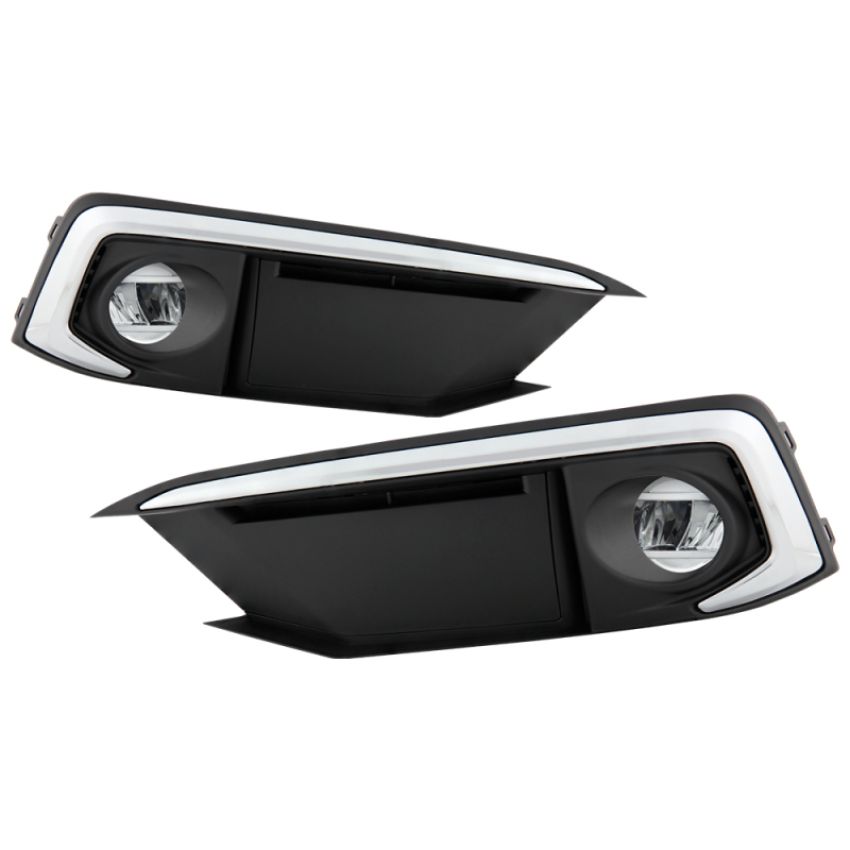 SPYDER 5087034 OEM LED Fog Light W/OEM Fit Switch - Clear
