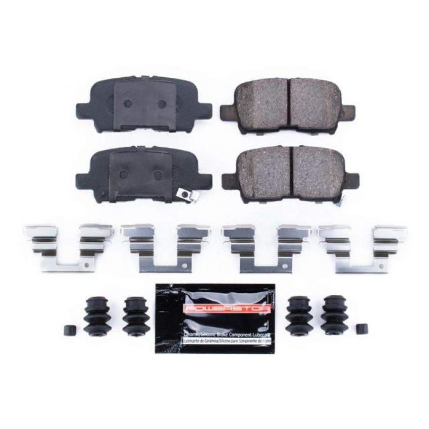 PowerStop Z23-865 PowerStop - Z23 Daily Driver Carbon-Fiber Ceramic Brake Pads with Hardware Kit