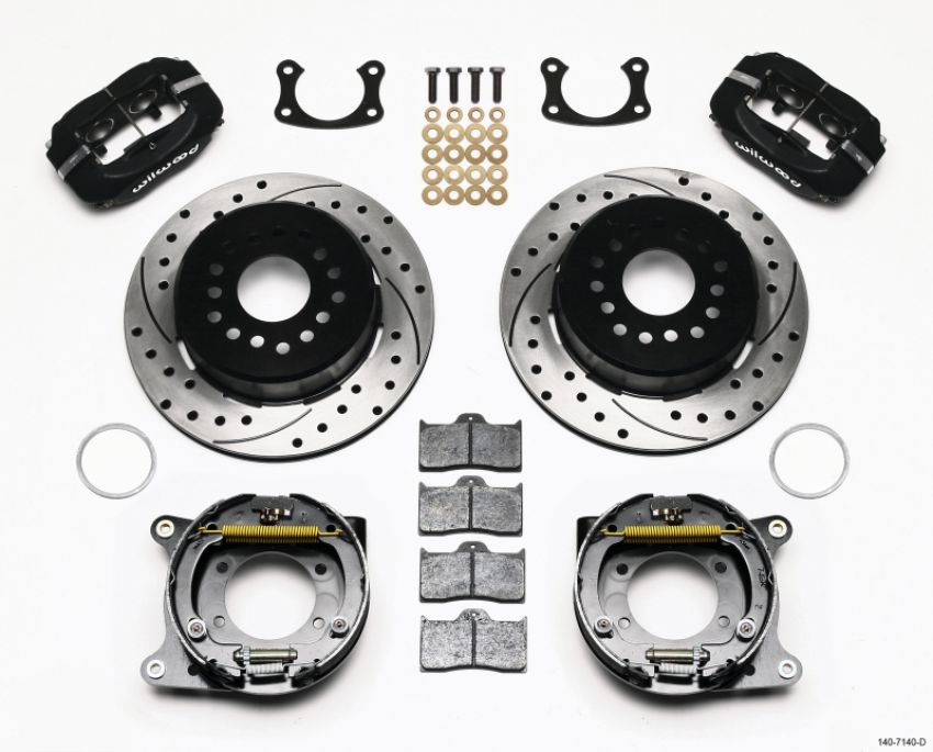 Wilwood 140-7140-D Forged Dynalite P/S Park Brake Kit Drilled New Big Ford 2.50in Offset