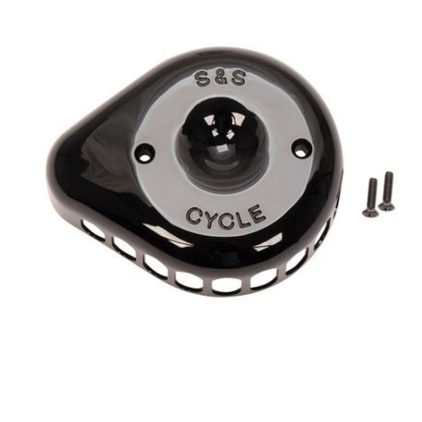 S&S Cycle 170-0366 Mini Teardrop Air Cleaner Cover For All Stealth Applications - Gloss Black