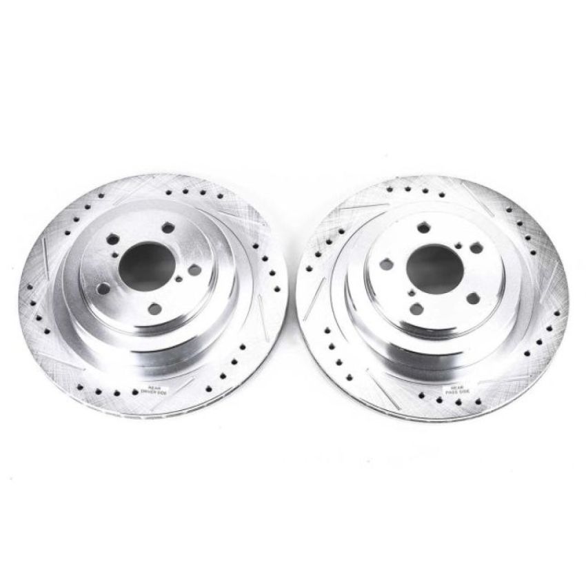 PowerStop JBR1163XPR PowerStop Evolution Performance Drilled, Slotted & Plated Brake Rotor Pair