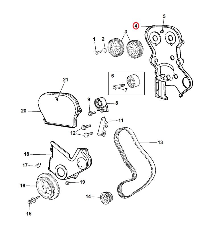 Chrysler Genuine 4781593AA Engine Timing Case Cover