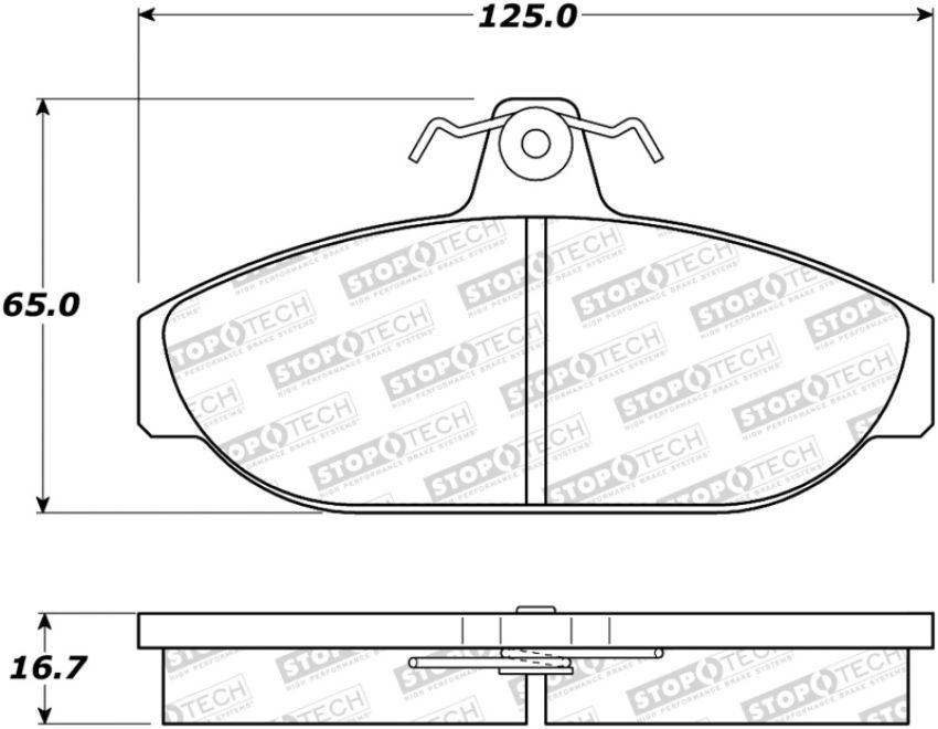 Stoptech 308.05650 Street Brake Pads - Front