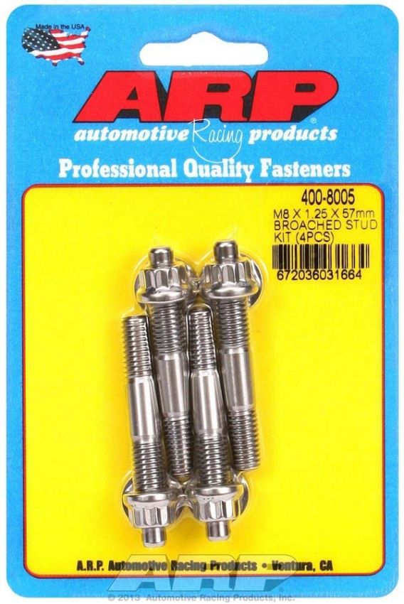 ARP ARP400-8005 S/S Stud Kit - (4) M8 x 1.25in x  57mm