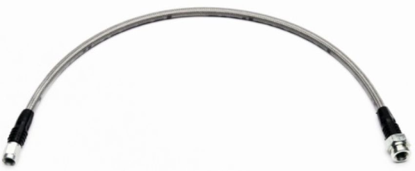 Wilwood 220-8222 19in OAL Flexline -3 Hose to M10 x 1.00 to -3 Female Bubble Flare