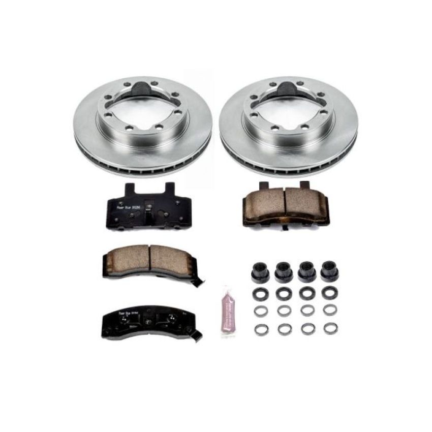 PowerStop KOE1524 OE Stock Replacement Low-Dust Ceramic Brake Pad and Rotor Kit