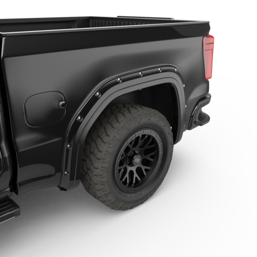 EGR 791794-GBA 19-23 Gmc Sierra 1500 Painted To Code Traditional Bolt-On Look Fender Flares Black Set Of 4
