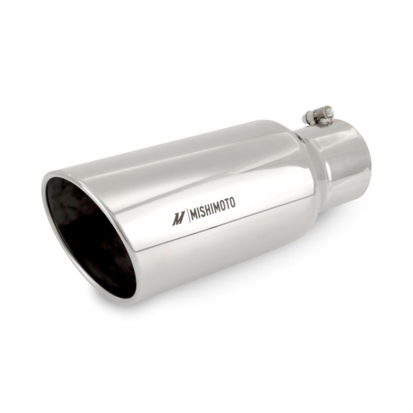 Mishimoto MMEXH-TIP-DSL46 Universal Steel Muffler Tip 4in Inlet 6in Outlet Polished
