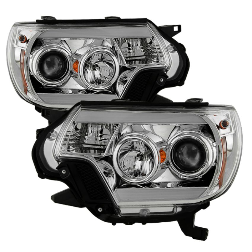 SPYDER 5081704 Projector Headlights - Light Bar DRL - Chrome